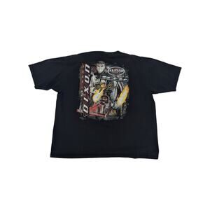 Vintage Y2K Larry Dixon Racing Tee Shirt Drag Race Dragster NHRA Al Anabi Qatar